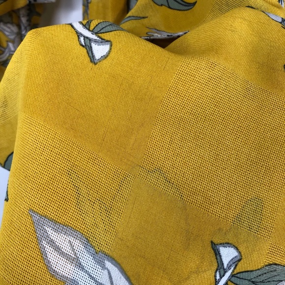 Chriselle x J.O.A. Yellow Tiered Sleeve Mini Dress - Picture 7 of 10